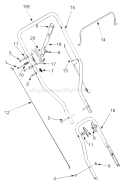 Page B Diagram and Parts List for 25A-552A701 2004 Yard Man Edger